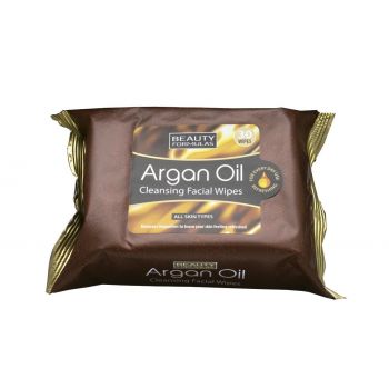 Toalhetes de limpeza com óleo de argan oil