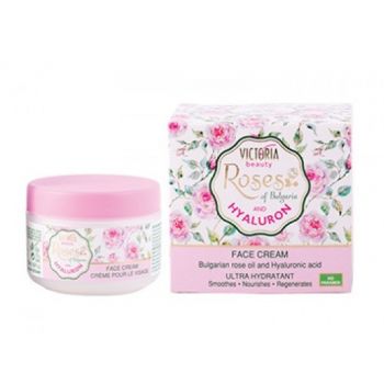 Crema Facial de Día con Rosas & Ácido Hialurónico