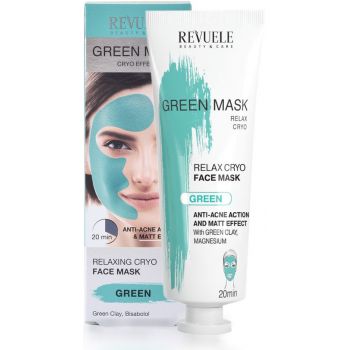 Mascarilla Facial Anti Acné  Green Efecto Cryo