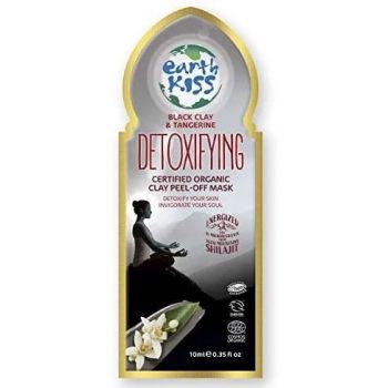 Máscara de argila preta e tangerina da Earth Kiss