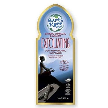 Earth Kiss Mascarilla Exfoliante de Arcilla Bamboo Charcoal & Walnut