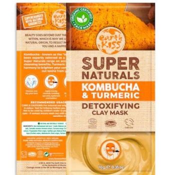 Earth Kiss Máscara Desintoxicante Kombucha Açafrão e Argila