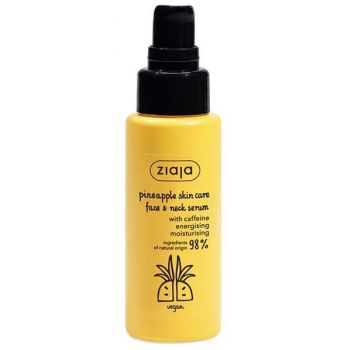 Sérum energizante e hidratante de ananás para o rosto e pescoço