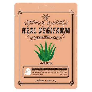 SUPER FOOD REAL VEGIFARM Mascarilla Facial de Aloe Vera