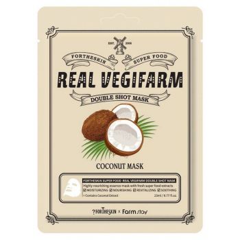 SUPER FOOD REAL VEGIFARM Mascarilla Facial de Coco