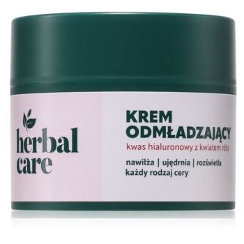 Herbal Care Crema Facial Antiedad con Ácido Hialurónico y Flor de Rosa