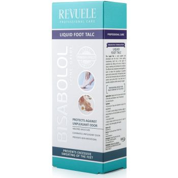 Pó de talco líquido para pés