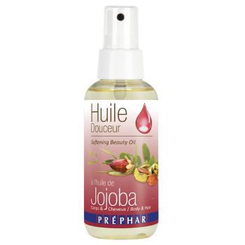 Óleo suave para o corpo e cabelo com óleo de jojoba