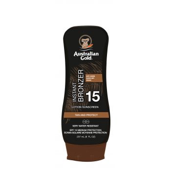 Loção Solar com Bronzeador SPF 15