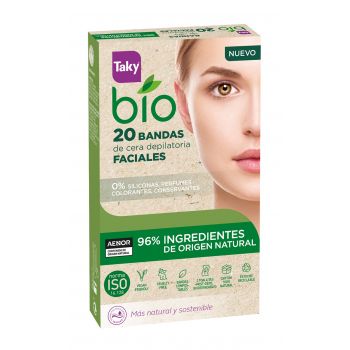 Bandas de Cera Depilatorias Faciales Bio Bandas de Cera Depilatorias Faciales Bio