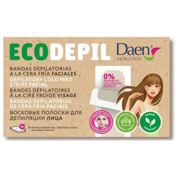 Ecodepil Bandas Depilatorias Faciales Cera Fría