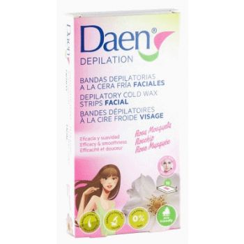 Banda Depilatoria Facial Cera Fría Rosa Mosqueta