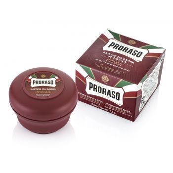 Proraso Sabão de óleo de sândalo e manteiga de Karité para barbear para homem