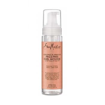 Mousse de coco e hibisco sem frisado