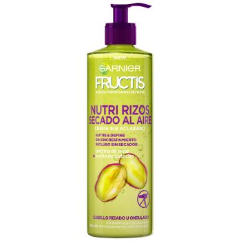 Fructis Crema Sin Aclarado Nutri Rizos Secado Al Aire