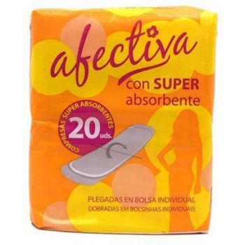 Almofadas superabsorventes dobradas