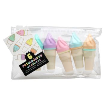 Mini Marcadores Cone de Gelado