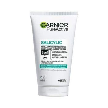 Pure Active Arcilla 3 en 1 Gel Limpiador, Exfoliante y Mascarilla Reduce Imperfecciones en una semana