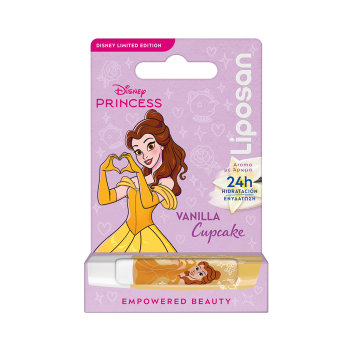 Bálsamo Labial Vanilla Cupcake Edição Limitada Disney Princess Bella