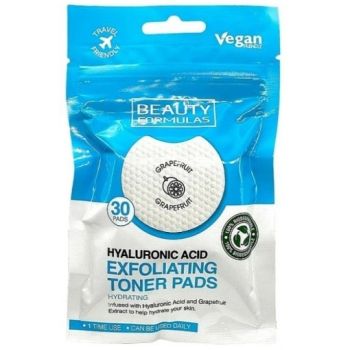 Discos de Limpeza Facial Esfoliantes com Ácido Hialurónico