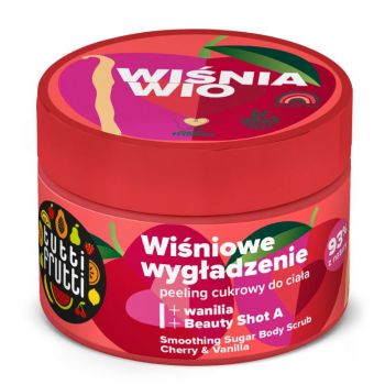 Tutti frutti cereja e baunilha esfoliante corporal