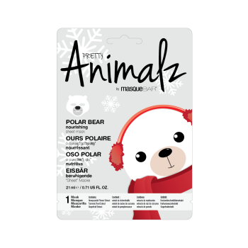Pretty Animalz Máscara Facial Nutritiva Urso Polar