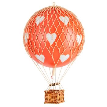 Globo Aerostático Mediano Corazones Rojos