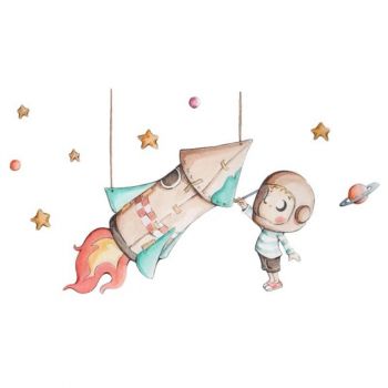 Vinilo Cohete de Papel