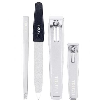 Conjunto essencial de manicura e pinças