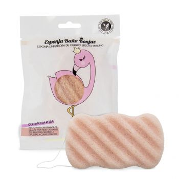 Esponja Konjac Arcilla Rosa