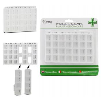 Conjunto caixas semanal de plástico Conjunto caixas semanal de plástico