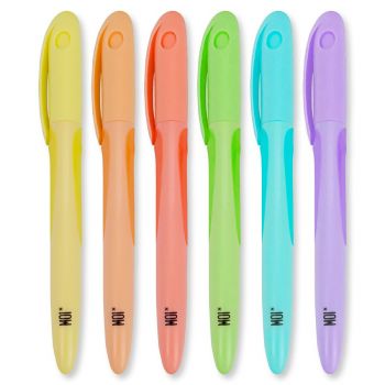 Conjunto de 6 Marcadores de Tons Pastel Conjunto de 6 Marcadores de Tons Pastel