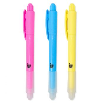 Conjunto de 3 marcadores apagáveis