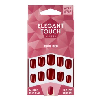 Uñas Postizas Rich Red