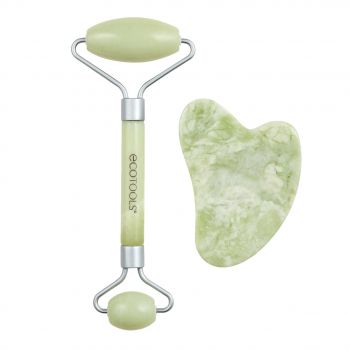  Conjunto Rolo Facial + Gua Sha Jade