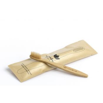 Escova de bambu de viagem biodegradável