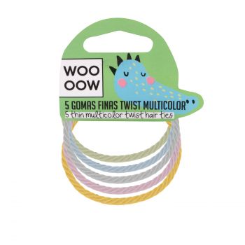 Set 5 Gomas Finas Twist Multicolor Set 5 Gomas Finas Twist Multicolor