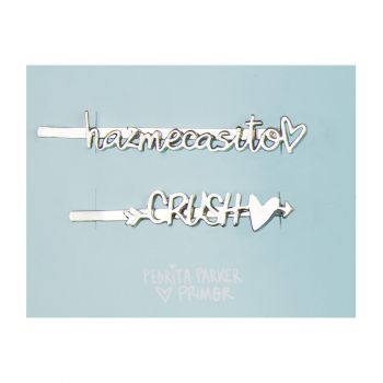 Conjunto 2 grampos de cabelo Crush Conjunto 2 grampos de cabelo Crush