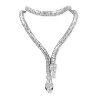Collar Serpiente Plateado Collar Serpiente Plateado