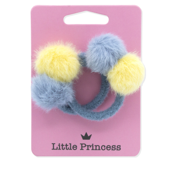 Little Princess Set 2 Gomas Pompones Amarillo y Azul Little Princess Set 2 Gomas Pompones Amarillo y Azul