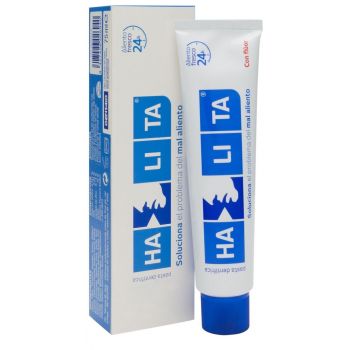 Pasta de dentes com flúor