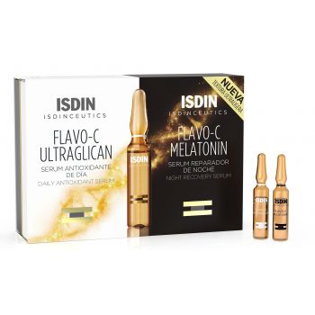 Isdinceutics Flavo-C Melatonin & Flavo-C Ultraglican Ampollas Day & Night
