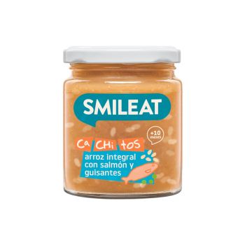 Tarrito Casquinho de salmão com arroz integral e ervilhas