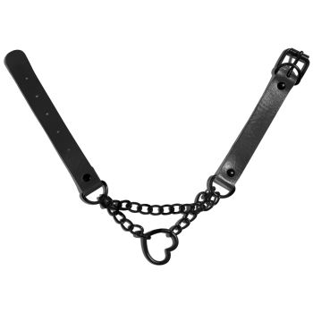Choker Corrente Corazón NEGRO