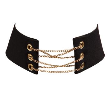 Choker Efeito Camurça