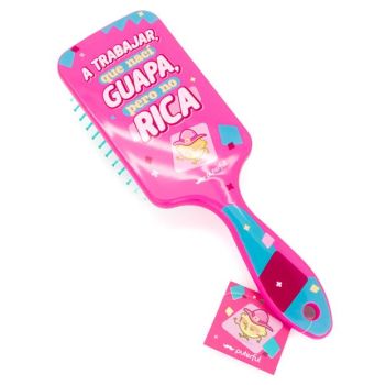 Escova de Cabelo " A trabajar que nací guapa pero no rica"