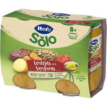Solo Tarrito Lentejas con Verduras +8 Meses