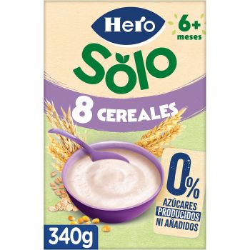 Solo Papilla 8 Cereales +6 Meses