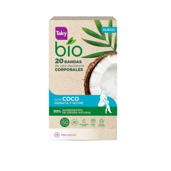 Bandas Depilatórias Corporais Bio com Coco