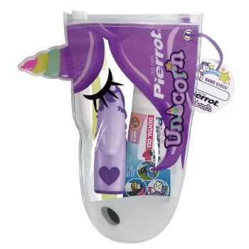 Kit de Higiene Oral Infantil Unicórnio